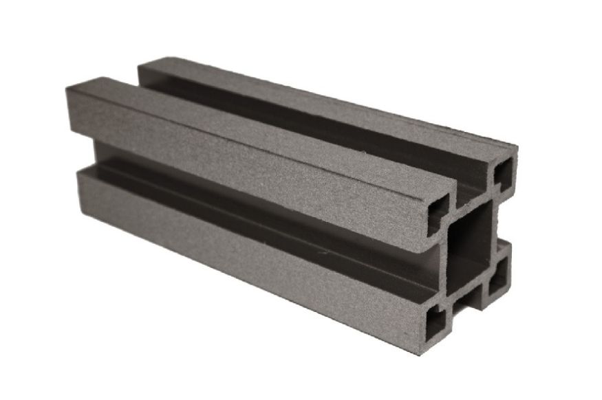 Столб с пазами ДПК АЙ-ТЕХПЛАСТ цвет венге купить в Сочи