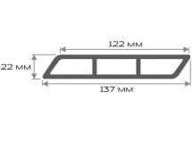Доска Ромбус 3D ДПК Outdoor STORM GREY серый микс