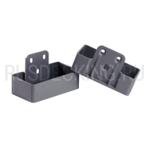 Комплект крепления перил прямое RusDecking Unodeck Серый