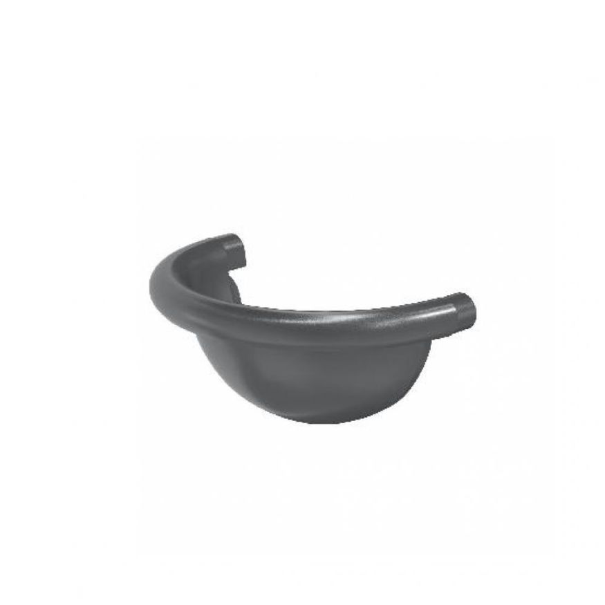 Полукруглая заглушка для желоба Aquasystem, RR 23 Маренго 125/90 купить в Сочи