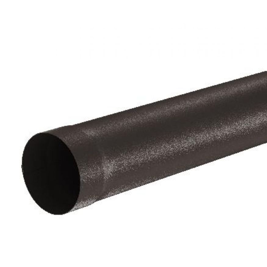 Водосточная труба Aquasystem RR 32, тёмно-коричневая матовая, 1.00 м, 150/100. купить в Сочи