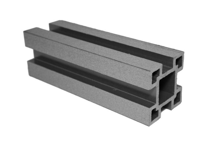 Столб с пазами ДПК АЙ-ТЕХПЛАСТ графитовый. купить в Сочи