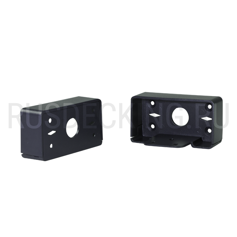 Комплект крепления перил прямое RusDecking Unodeck Графит купить в Сочи