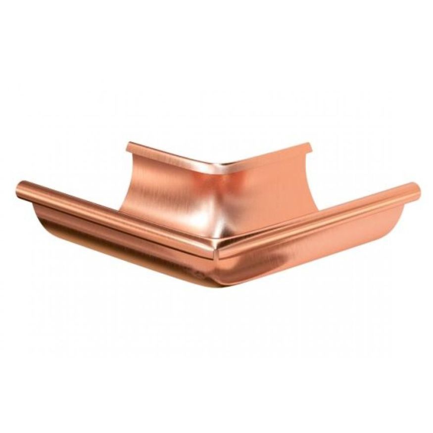 Наружный угол желоба 90° Aquasystem, медь 125/90 купить в Сочи