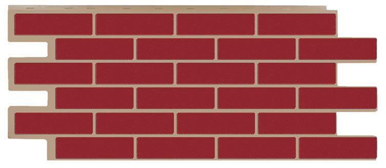 Фасадная панель T-Сайдинг, Кирпич Модерн Красный купить в Сочи