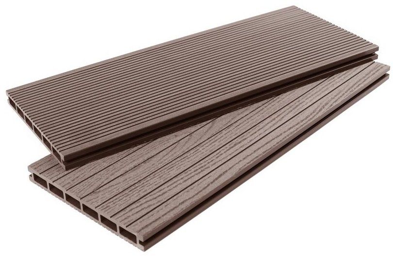 Террасная доска из ДПК - ДеревоПласт DP Standart+, цвет коричневый купить в Сочи