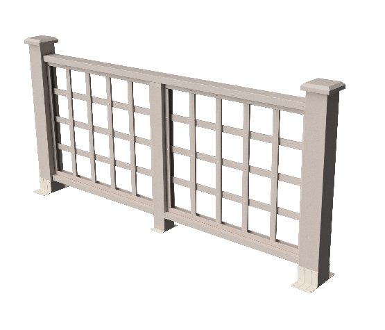 Декоративное ограждение из ДПК GRINDERDECO Дувр, выбеленный дуб. купить в Сочи