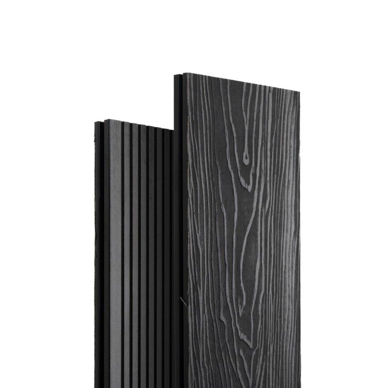 Террасная доска Экодекинг Топ полнотелая, Графит купить в Сочи