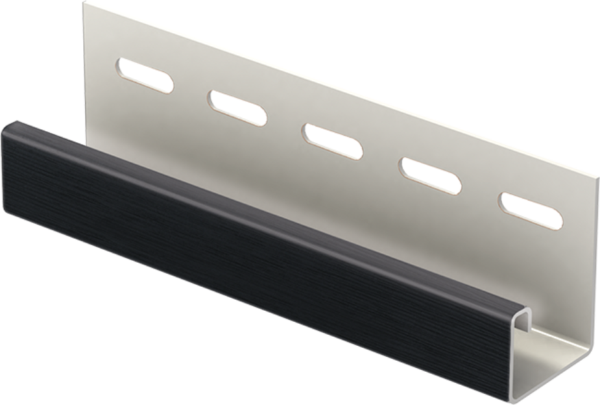 Ю-Пласт J-планка Софит PRO, Черная купить в Сочи