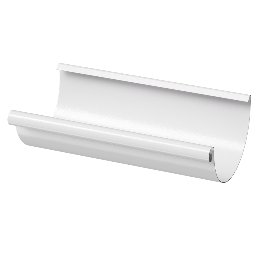 Полукруглый водосточный желоб 3 м, Docke Stal Premium, Пломбир купить в Сочи