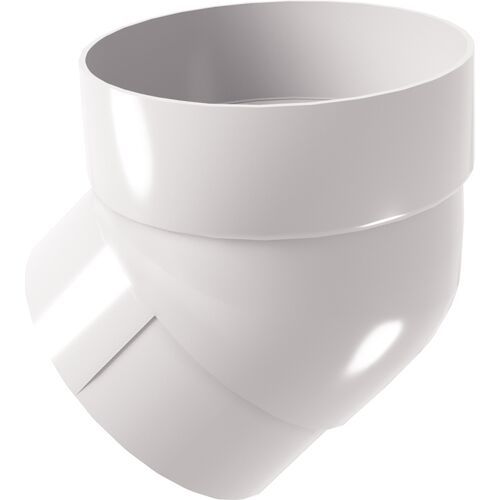Колено трубы 45° Grand Line, белого цвета купить в Сочи