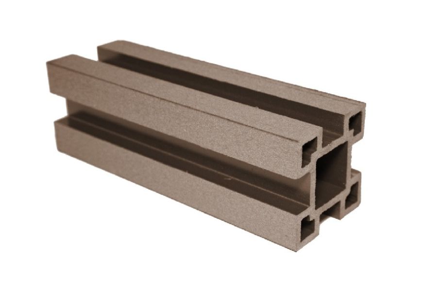 Столб ДПК АЙ-ТЕХПЛАСТ с пазами цвета какао купить в Сочи