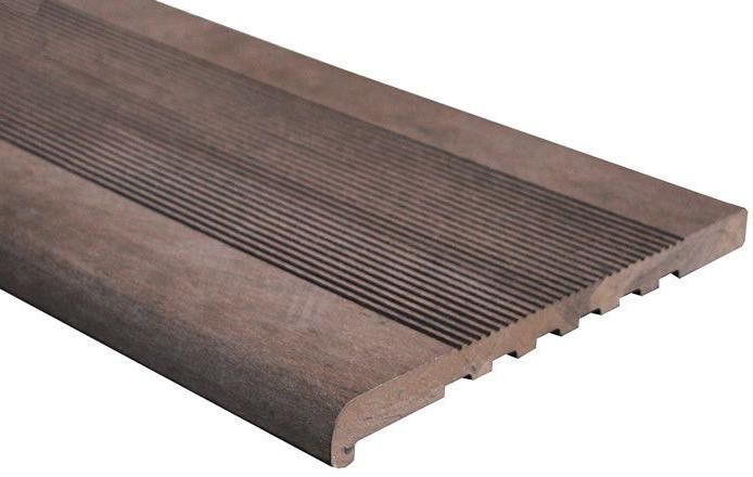 Ступень ДПК Outdoor Havana/Вельвет, коричневая полнотелая микс купить в Сочи