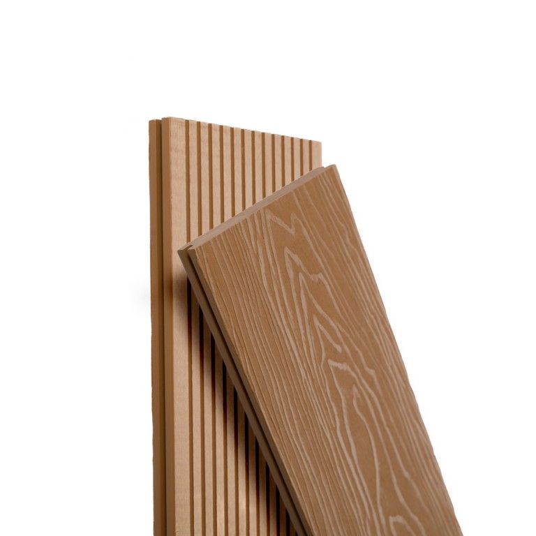 Террасная доска Экодекинг Топ полнотелая, Бронза купить в Сочи