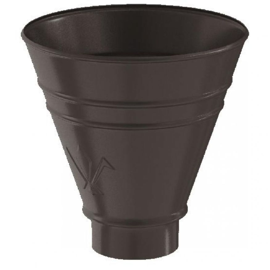 Водосборная воронка круглая Aquasystem RR 32, тёмно-коричневая, 150/100 купить в Сочи