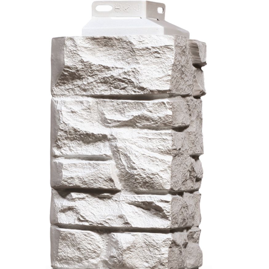 Наружный угол FineBer Скала, Мелованный белый купить в Сочи