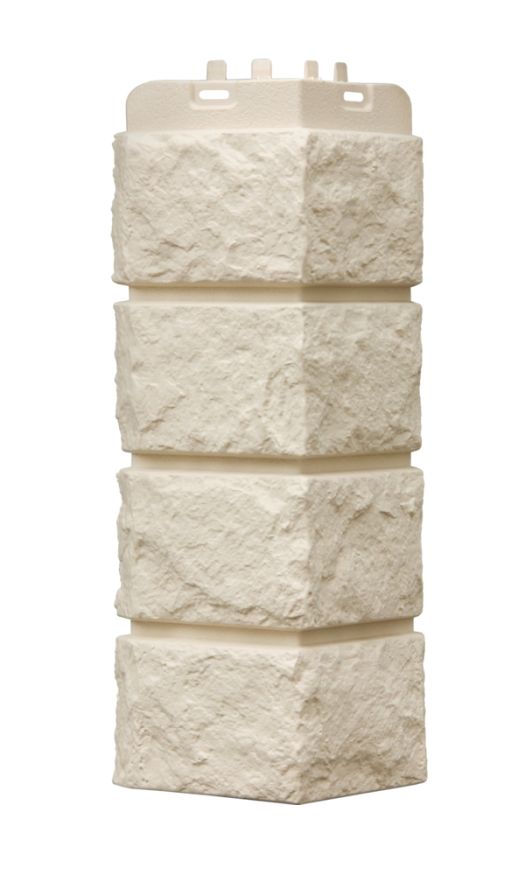 Угол наружный Grand Line, Колотый камень Classic, Молочный купить в Сочи