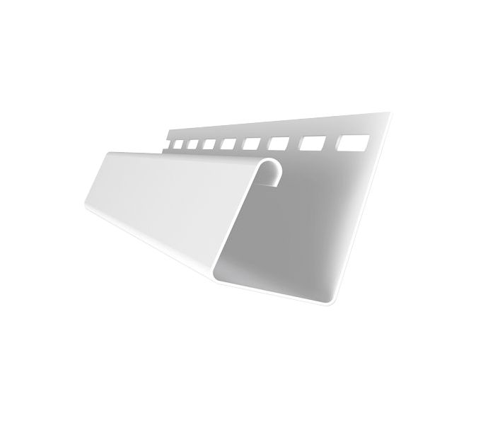 Универсальный J-Профиль Grand Line (Я Фасад) в белом цвете купить в Сочи