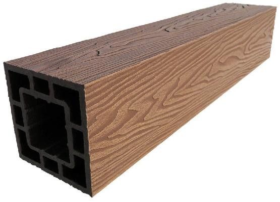 Столб опорный ДПК 3D GardenParkett 120х120мм, Светло-коричневый купить в Сочи