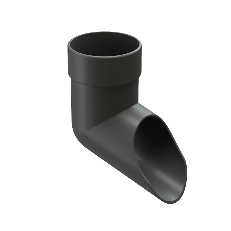 Наконечник водосточной трубы Docke Lux, Графит купить в Сочи