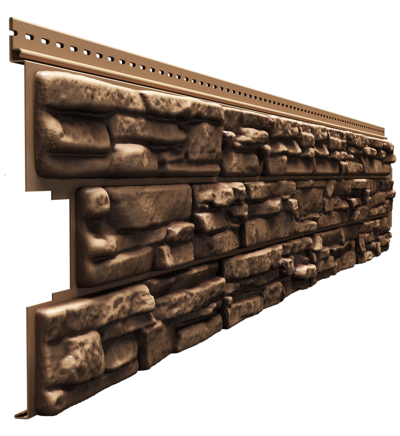 Виниловый сайдинг Docke, Rocky, Кедровый орех купить в Сочи