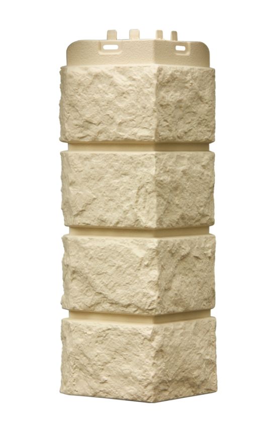 Угол наружный Grand Line, Колотый камень Classic, Бежевый купить в Сочи