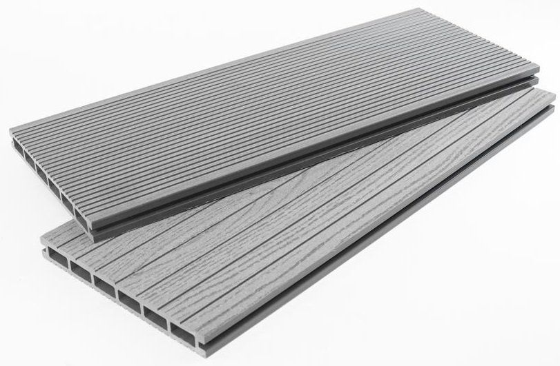 Террасная доска ДПК - ДеревоПласт DP Standart+ в оттенке серый купить в Сочи