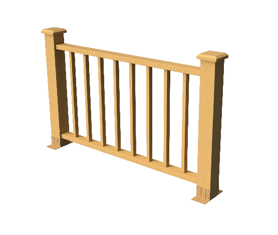 Декоративное ограждение ДПК GRINDERDECO Альма 1500 с скрытым крепежом, цвет песчаник. купить в Сочи