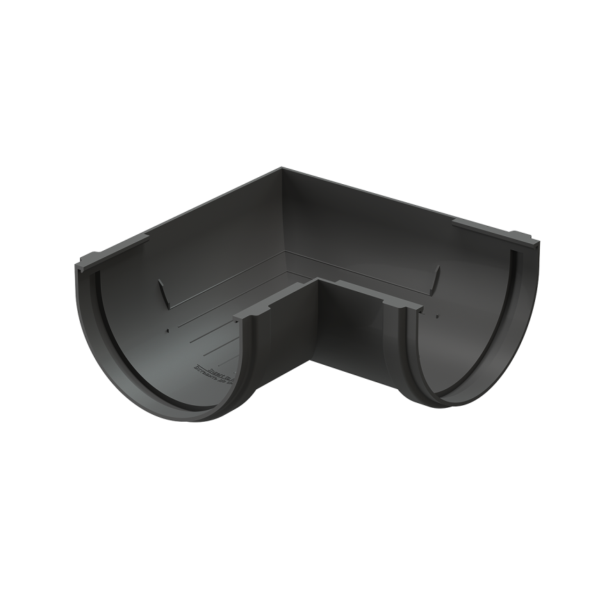 Угол желоба 90˚ Docke Premium, цвет графит купить в Сочи