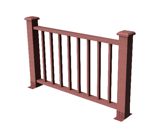 Декоративное ограждение ДПК GRINDERDECO Альма 1500 с невидимым крепежом мербау. купить в Сочи