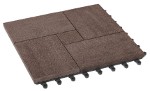 Модульный паркет ДПК GRINDERDECO Люкс 7 в цвете Шоколад