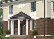 Фасадные термопанели Аляска серия Элевация 15. Braun glatt