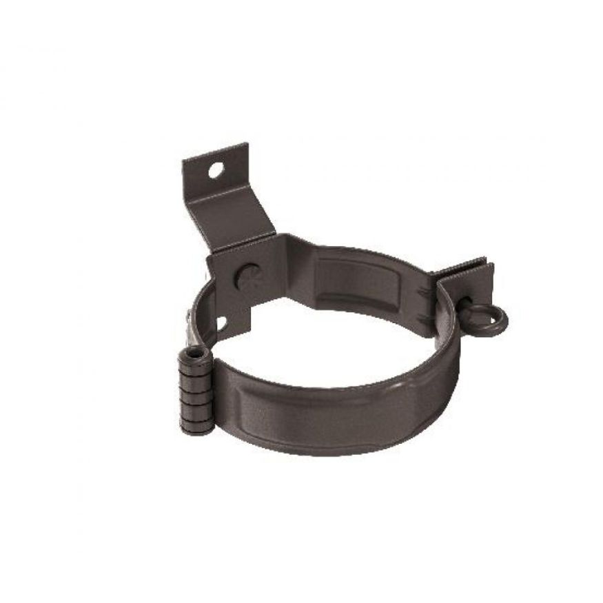 Декоративный хомут для трубы под дерево с крепежом, Aquasystem, RR 32 Тёмно-коричневый 150/100 купить в Сочи