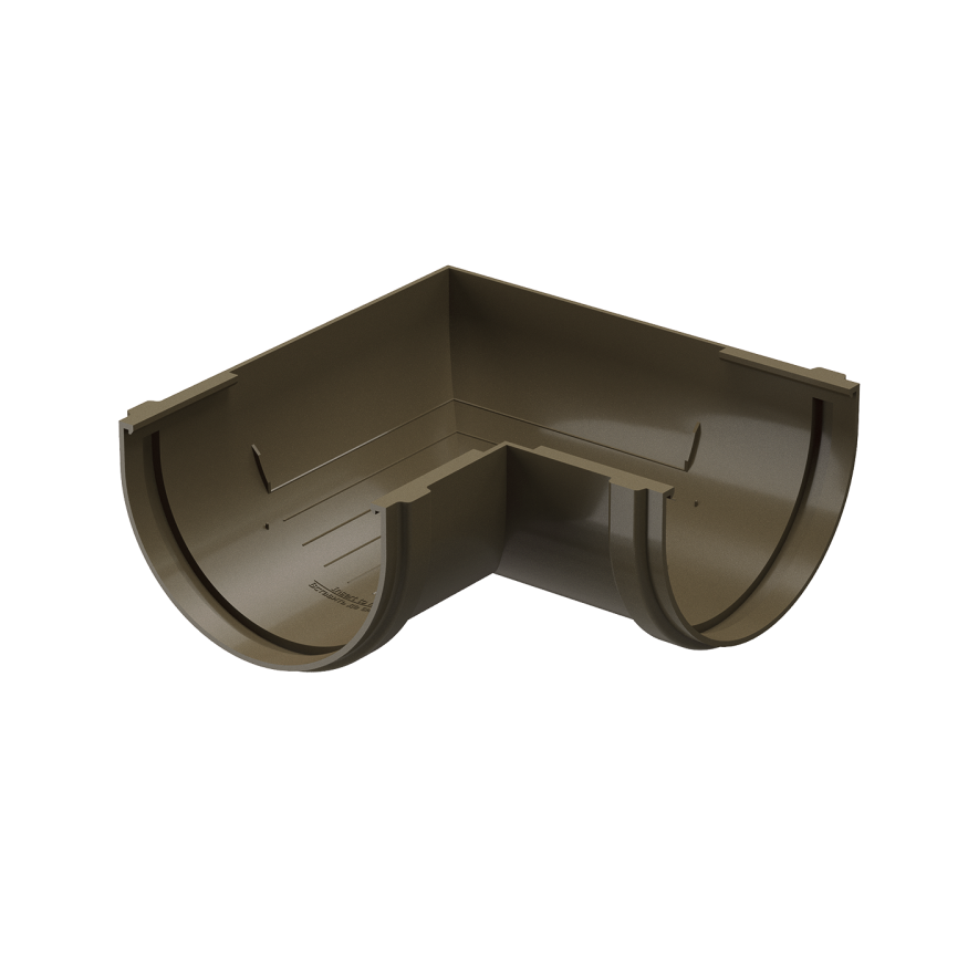 Угол желоба 90˚, Docke Premium, Цвет Каштан купить в Сочи