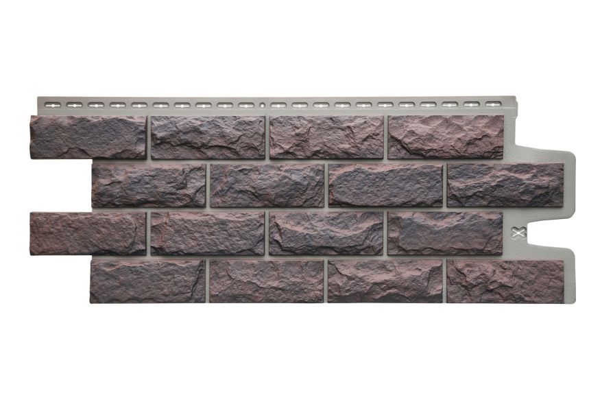 Фасадные панели Grand Line, Колотый Камень Design Plus, Кофе (темно-бежевый шов) купить в Сочи