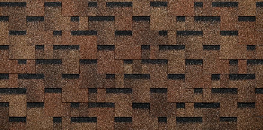 Гибкая черепица EURASIA Docke, Лабиринт, Светло-коричневый купить в Сочи