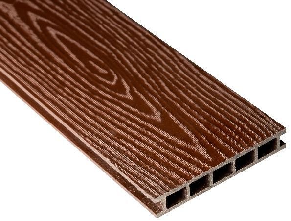 Террасная доска Faynag Premium PINO 3D в цвете Шоколад из ДПК купить в Сочи