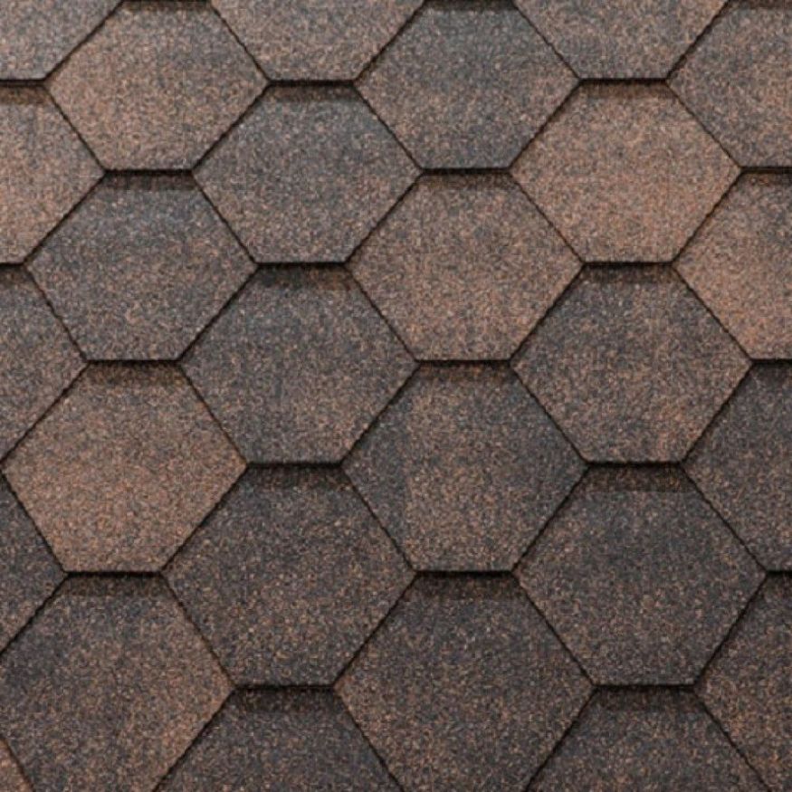 Гибкая черепица KATEPAL JAZZY медного оттенка купить в Сочи