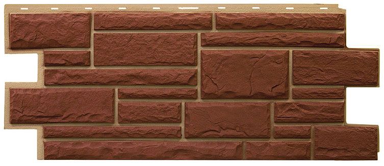 Фасадная панель Т-Сайдинг, Дикий Камень Коричневый  купить в Сочи