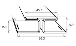 H-профиль Tecos Ardennes Сирень купить в Сочи