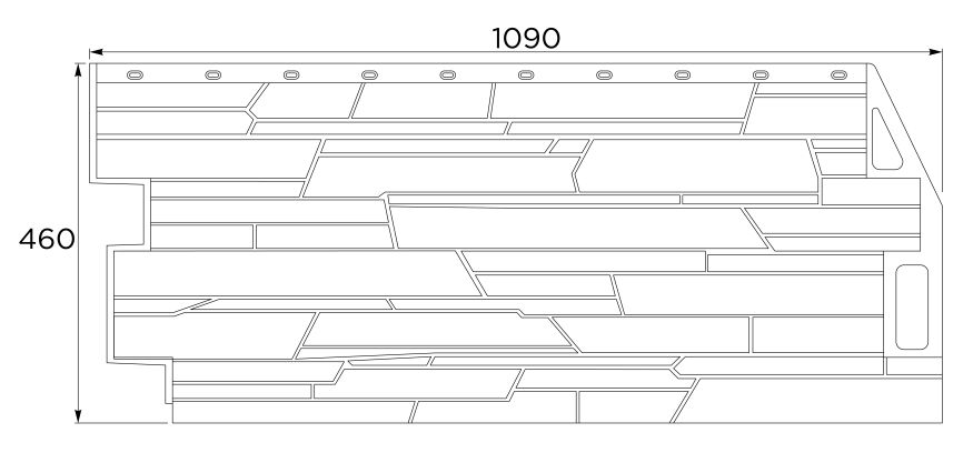 Фасадная панель FineBer Скала, Мелованный белый купить в Сочи
