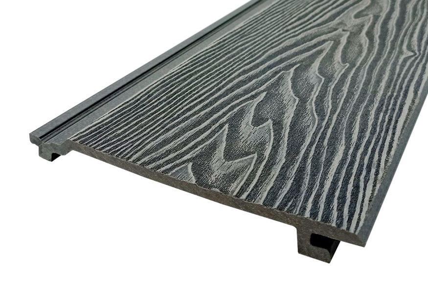 Сайдинг из ДПК Darvolex 3D тиснение Серый  купить в Сочи