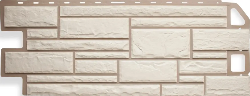 Фасадная панель Альта-профиль Камень Белый купить в Сочи