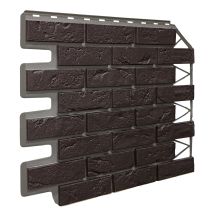 Фасадная панель FineBer, Баварский кирпич, Тёмно-коричневый