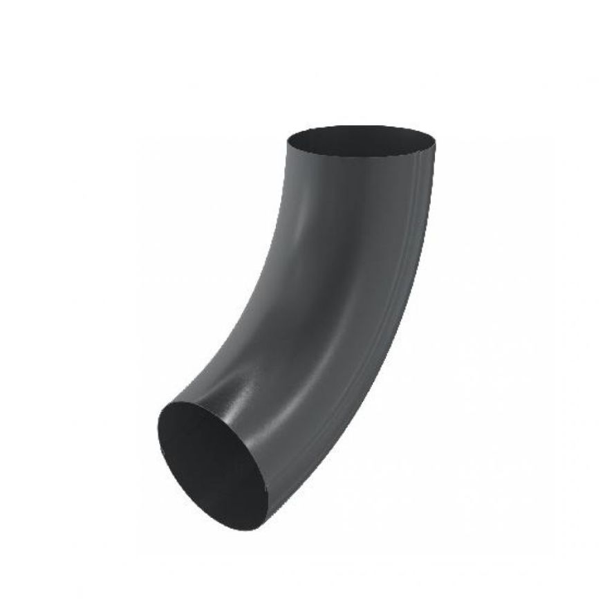 Колено трубы Aquasystem, RAL 7024, темно-серый, 125/90 купить в Сочи