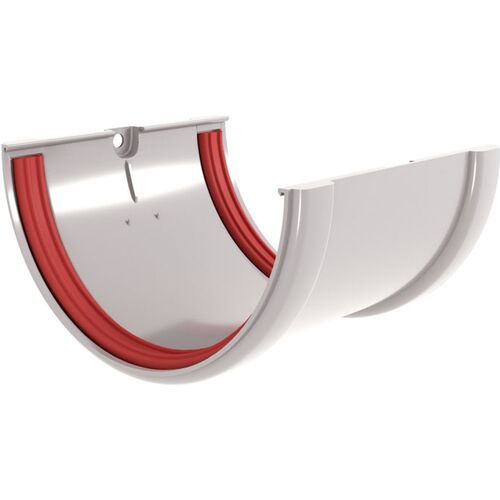 Соединитель водосточных желобов Grand Line, Белый купить в Сочи