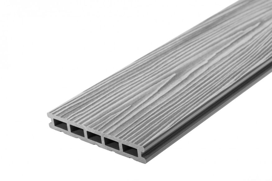 Террасная доска ДПК RusDecking Unodeck Mogano - Серый купить в Сочи