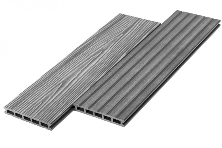 Террасная доска ДПК RusDecking Unodeck Mogano - Серый купить в Сочи