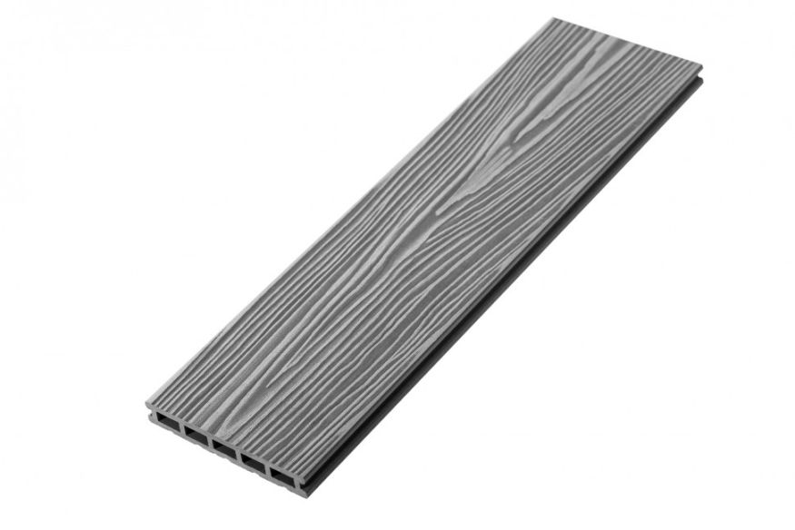 Террасная доска ДПК RusDecking Unodeck Mogano - Серый купить в Сочи