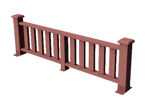 Декоративное ограждение из ДПК GRINDERDECO Эрес мербау купить в Сочи